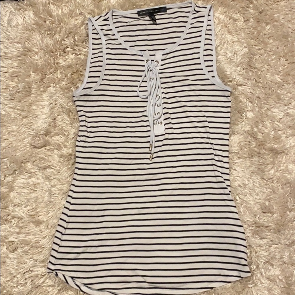 WHBM Stripe Tank